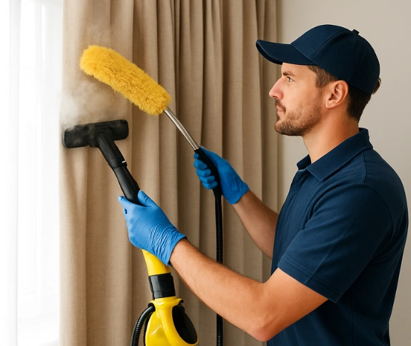 Trusted blind cleaning technician Matty Curtain Cleaning burpengary-east QLD